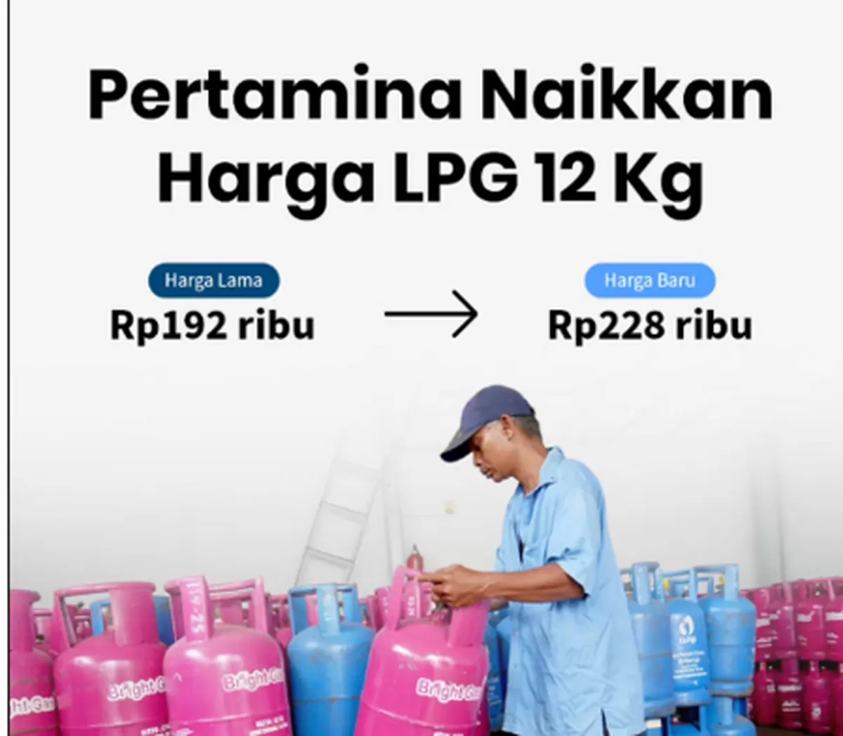 Per 18 April 2026 lalu, pihak PT Pertamina menaikan harga LPG nonsubsidi./foto:ig