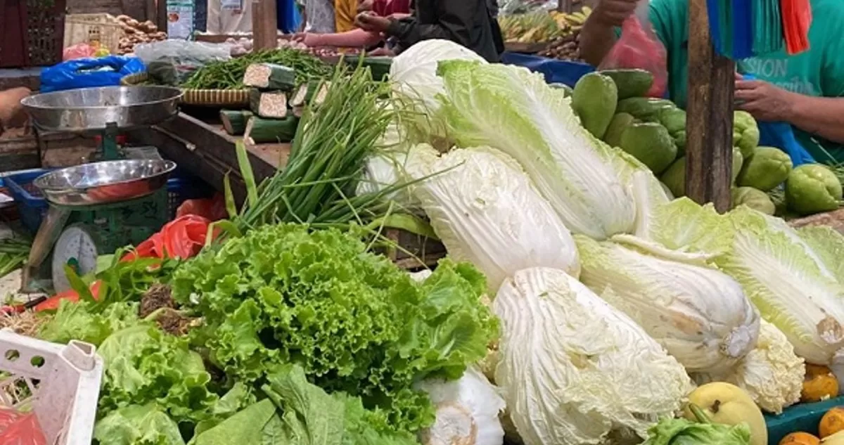 Harga bahan pokok dan sayur mayur di Pasar Bintan Center relatif stabil menjelang Ramadan./net 