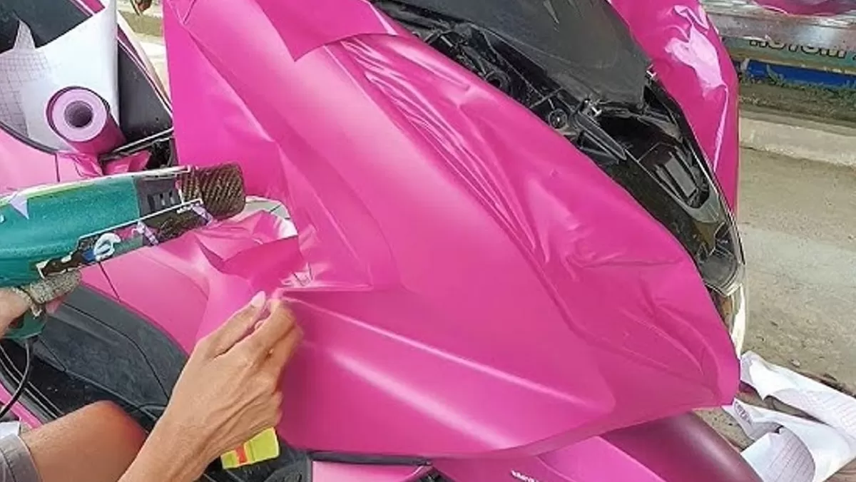  Ilustrasi. Memasang Skotlet Motor selain tampilan lebih keren juga lindungi lapisan cat motor.