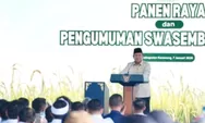 Presiden RI Prabowo Subianto Umumkan Indonesia Capai Swasembada Pangan 2025