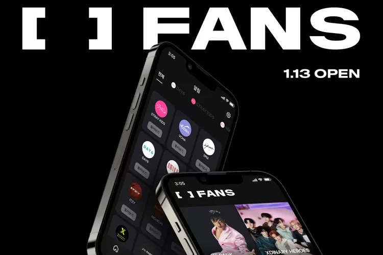 Aplikasi FANS untuk artis JYP Entertainment (Sumber: JYP Entertainment)