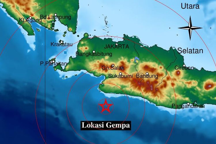 Gempa Terkini Sukabumi Guncangan Dirasakan di Garut Cianjur dan Banten