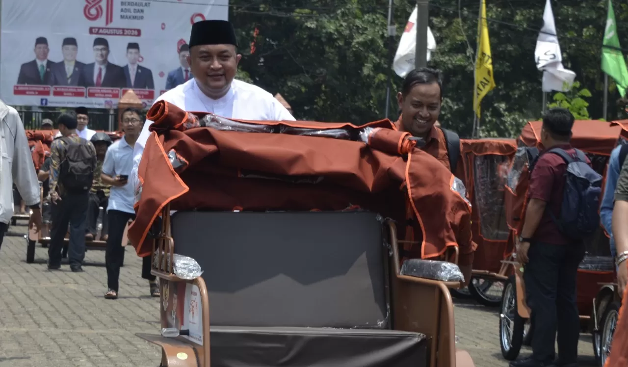 Rudy Susmanto Apresiasi Bantuan 130 Becak Listrik untuk Pekerja Sektor Informal