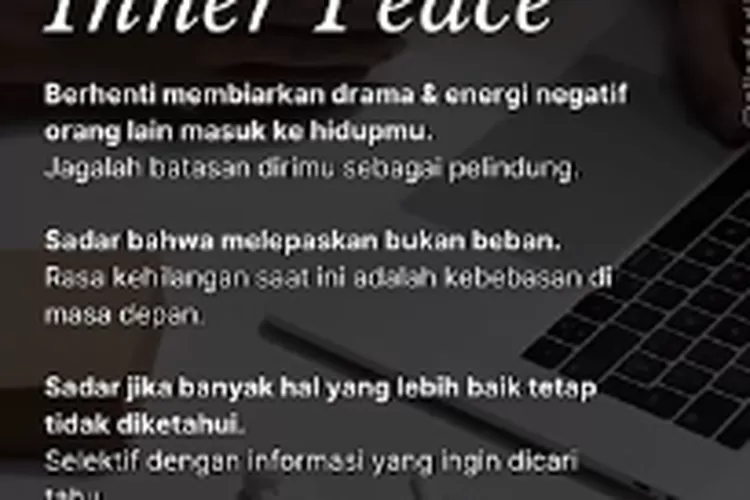 4 langkah menemukan inner peace