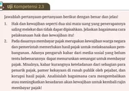 Kunci Jawaban PKN kelas 10 SMA Uji Kompetensi 2.3 Halaman 99 Kurikulum Merdeka: Pelaksanaan Hak dan Kewajiban