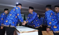 Sekda Ajat Kukuhkan Enam Program Prioritas, KORPRI Bogor Siap Jadi Organisasi Tunggal ASN yang Kuat