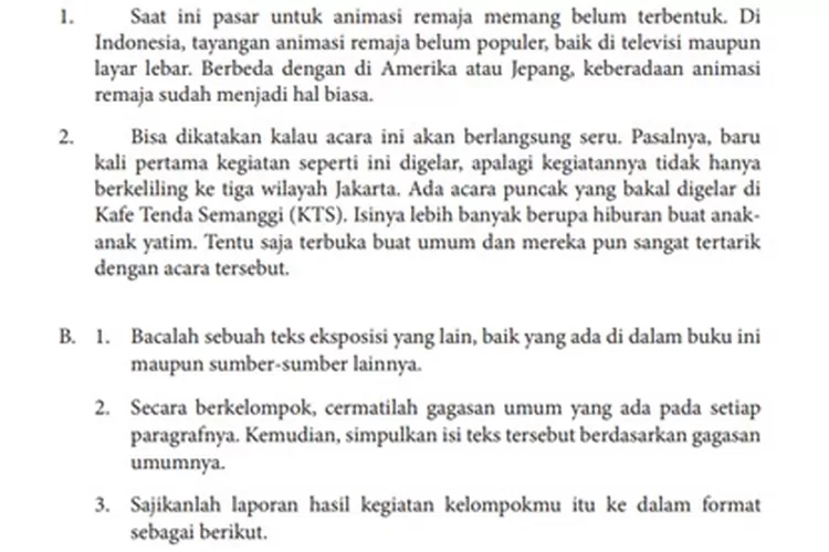 Kunci Jawaban Bahasa Indonesia Kelas 8 SMP Halaman 74 75: Jenis ...