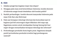 BARU! Kunci Jawaban IPS Kelas 8 SMP Kurikulum Merdeka Halaman 296 Evaluasi Esai: Pembangunan Perekonomian Indonesia