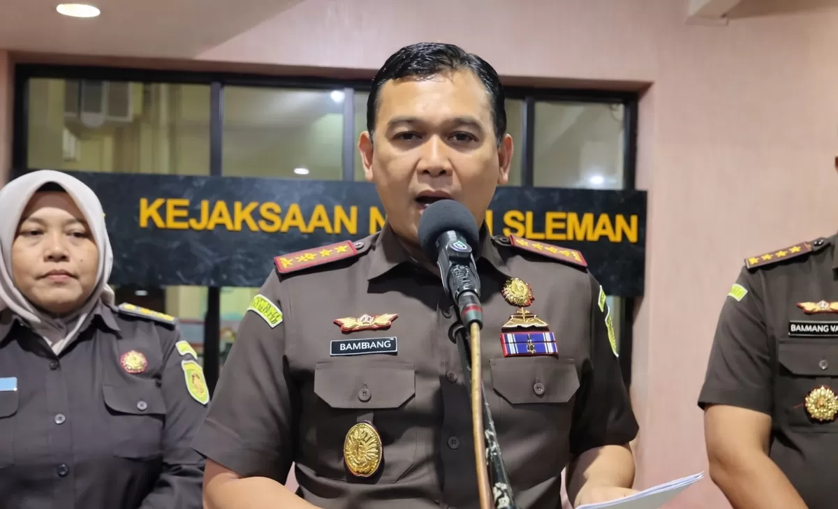  Kepala Kejaksaan Negeri Sleman, Bambang Yunianto, dalam konferensi pers. (Ist)