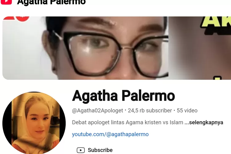 Youtuber Agatha of Palermo dilaporkan ke Polisi diduga penistaan agama. (Bicaranetwork.com/Kanal YouTube Agatha of Palermo)