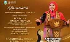 Raih Penghargaan Kemendagri Kategori  Pemda Terbaik dalam Penurunan Pengangguran, Gubernur Khofifah: Alhamdulillah, Hasil  Sinergi Semua Elemen