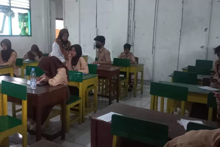 Pelaksanaan PSAJ di SMP PGRI Depok Jaya, di Jalan Arif Rahman Hakim, No82 C RT2/3 Kelurahan/Kecamatan Beji, Depok. (ANDIKA EKA/RADAR DEPOK)