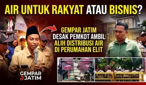 Air untuk Rakyat atau Bisnis? GEMPAR JATIM Desak Pemkot Ambil Alih Distribusi Air di Perumahan Elit
