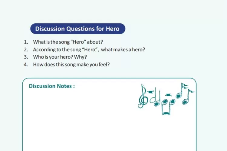 Kunci Jawaban Bahasa Inggris K13 Kelas 11 Chapter 7 Halaman 92 Tugas Discussion Questions for Hero.