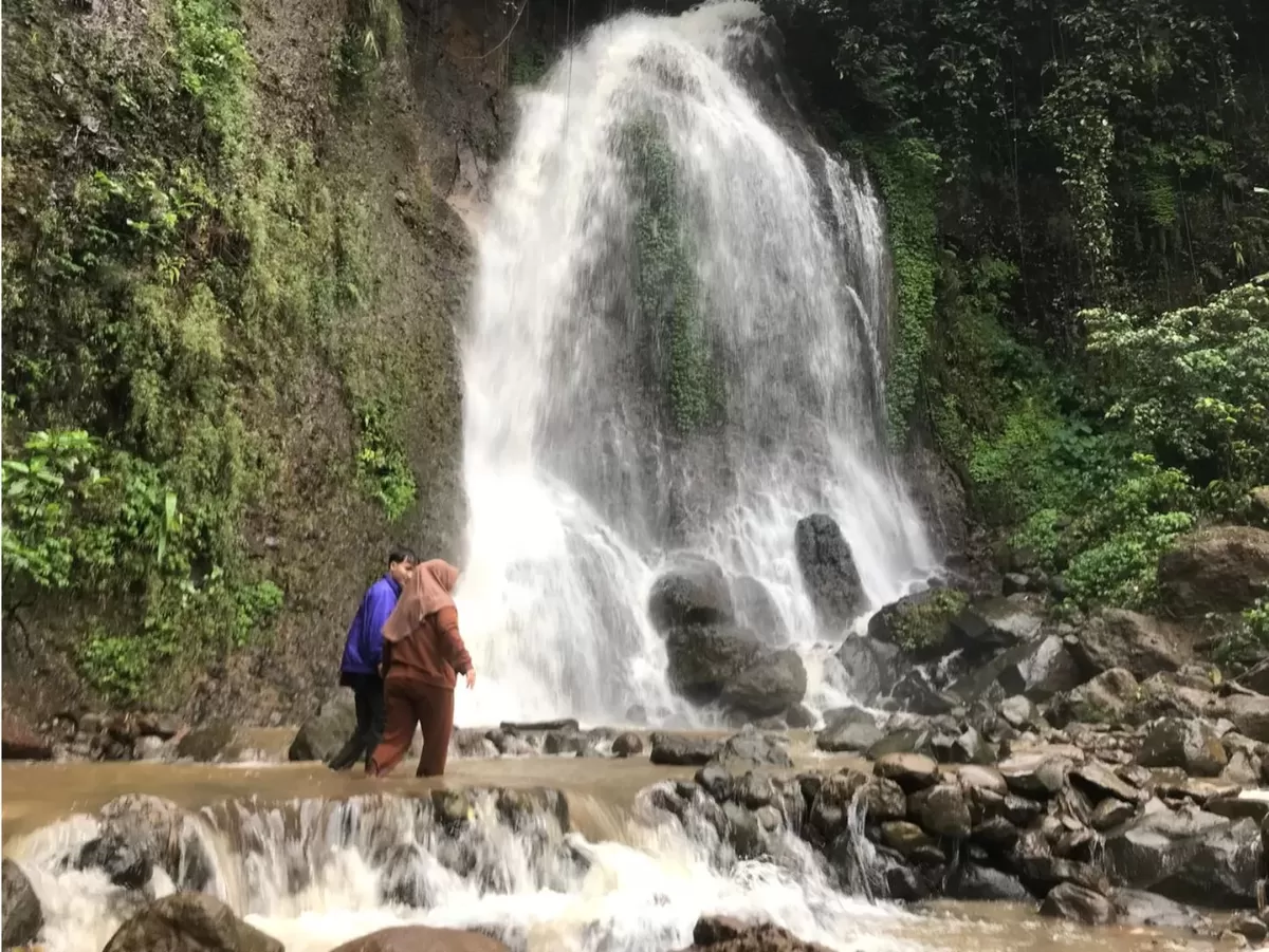 Keindahan Air Terjun Coban Kepel Ngetos  (Inna/memo)