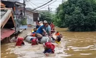 Banjir Jakarta Rendam 20 Kelurahan, Lebih dari 1.600 Warga Mengungsi