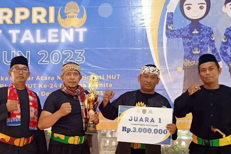 Jumali Cc mendapatkan juara 1 pada lomba KORPRI Got Talent, untuk mewakili OPD Kecamatan Tapos. (Radar Depok)