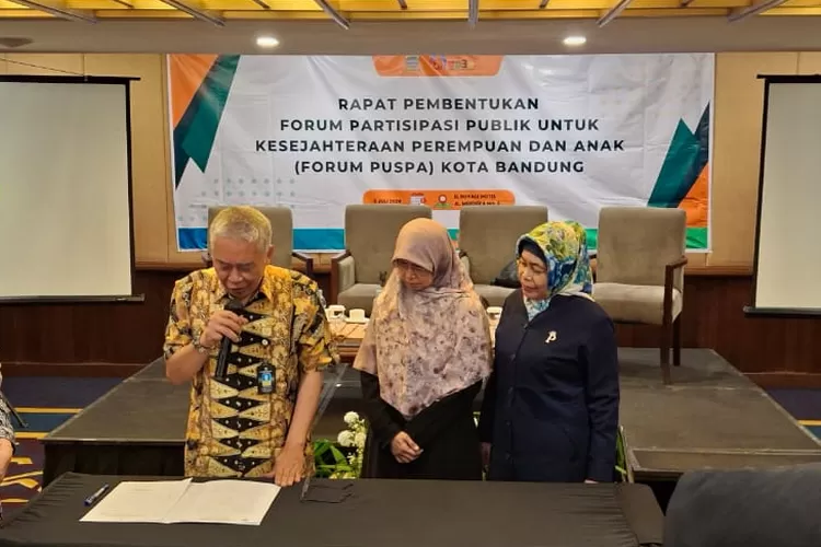 Pembentukan forum Puspa oleh DP3A di Hotel El Royal, Jalan Merdeka, Kota Bandung, Jumat 5 Juli 2024.