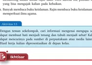 BARU! Kunci Jawaban PAI Kelas 7 SMP Kurikulum Merdeka Halaman 63 Aktivitas 3.5: Informasi Tentang Salat Membuat Hati Menjadi Tenang dan Menjadi Sehat