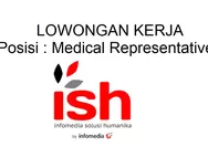 Dibutuhkan Segera Posisi Untuk Medical Representative di PT Infomedia Solusi Humanika Batam