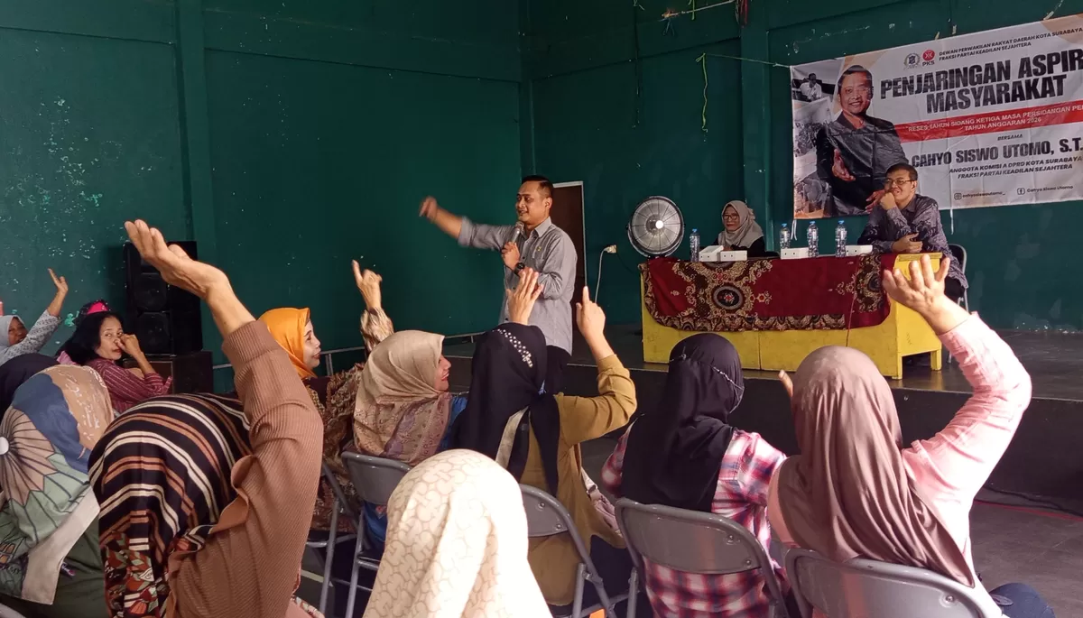 Agenda reses anggota Komisi A DPRD Kota Surabaya, Cahyo Siswo Utomo, di Jambangan. Kamis (1/10/2026) 