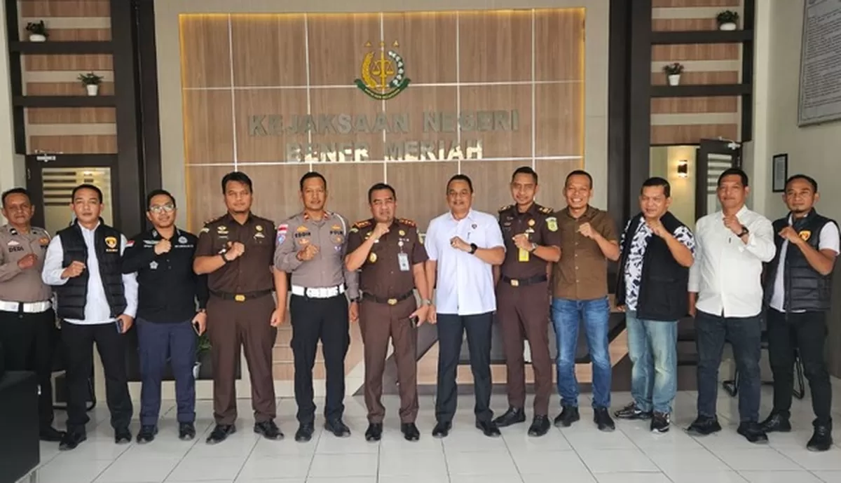 Tiga pejabat utama Polres Bener Meriah yang baru menjabat melaksanakan kunjungan silaturahmi ke Kejaksaan Negeri (Kejari) Bener Meriah, Selasa 14 Juli 2026 pagi. (Dok. Polres Bener Meriah)