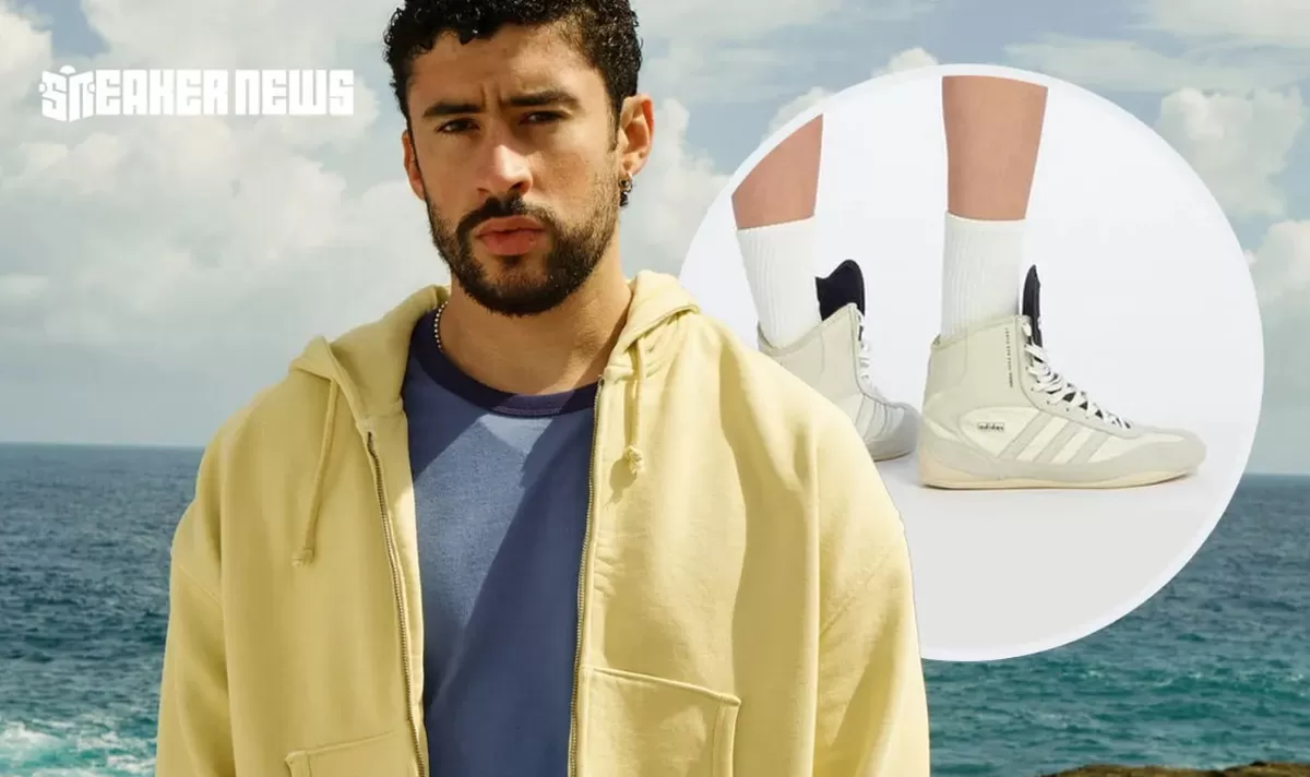 Bad Bunny diam-diam menampilkan dua siluet terbaru kolaborasinya bersama adidas dalam kampanye koleksi BENITO ANTONIO x Zara. Mulai dari 25 Mei 2026. (Stiker News)