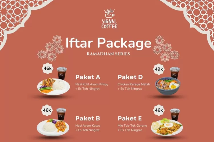 Nongkrong asik dengan paket bukber di Signal Coffee Depok (Instagram/@signalcoffee.id)