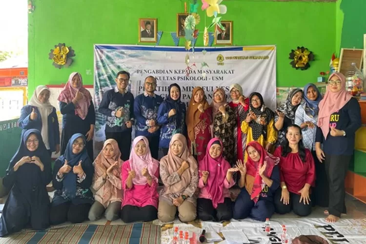 Tim PkM Fakultas Psikologi USM Beri Pelatihan Mindfulness pada Guru PAUD