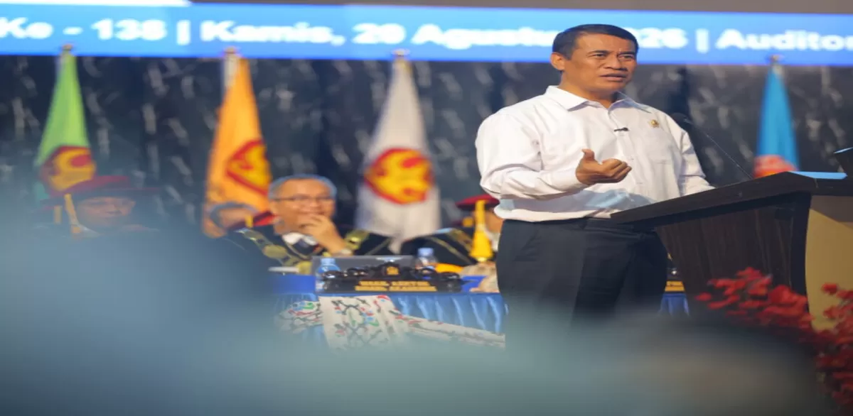 Menteri Pertanian (Mentan) Andi Amran Sulaiman menyampaikan apresiasinya atas inisiatif dan keberanian alumni Universitas Tadulako (Untad) Palu yang sukses mengelola lahan pertanian seluas 300 hektare melalui kelompok Brigade Pangan. (Dok. Kementan)