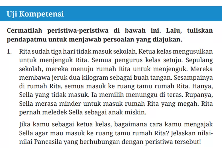 Kunci Jawaban PKN Kurikulum Merdeka Kelas 8 Halaman 20 Uji Kompetensi ...