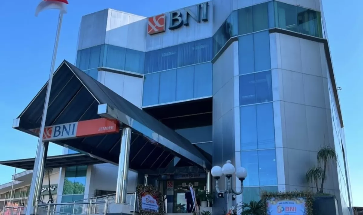 Potret gedung kantor BNI Jember