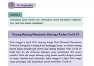 BARU! Kunci Jawaban PAI Kelas 8 SMP Kurikulum Merdeka Halaman 100 Aktivitas 6: Kisah Gotong Royong Membantu Keluarga Pasien Covid-19