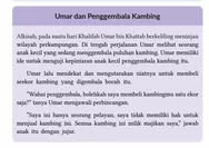 BARU! Kunci Jawaban PAI Kelas 8 SMP Kurikulum Merdeka Halaman 73-74 Aktivitas 6: Simpulan dari Kisah Umar dan Penggembala Kambing