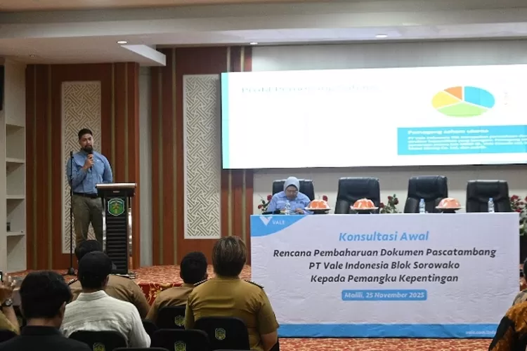 PT Vale Libatkan Pemangku Kepentingan Luwu Timur dalam Pembaharuan Dokumen Pascatambang Blok Sorowako (One-Metrosulteng)
