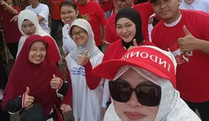 HUT Ke-80 RI! 500 Warga Komplek Sawo Griya Kencana 1 Limo Depok Meriahkan Jalan Santai Keluarga