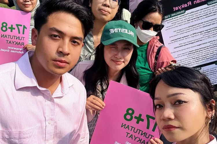 Jerome Polin dan sejumlah influencer melakukan aksi demonstrasi pada Kamis, 4 September 2025 (Foto: Gorajuara/ Instagram/ @jeromepolin)