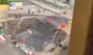 Heboh! Sinkhole Raksasa Muncul di Depan RS Vajira Bangkok