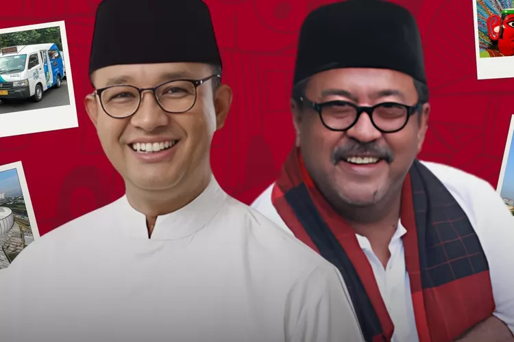 Anies Baswedan dan Rano Karno yang diduga akan berduet di Pilgub Jakarta 2024 mendatang. (Twitter/ @adrianussatrio)