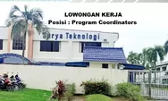 PT. Surya Teknologi Batam saat Ini Membuka Lowongan Kerja untuk Posisi Program Coordinators