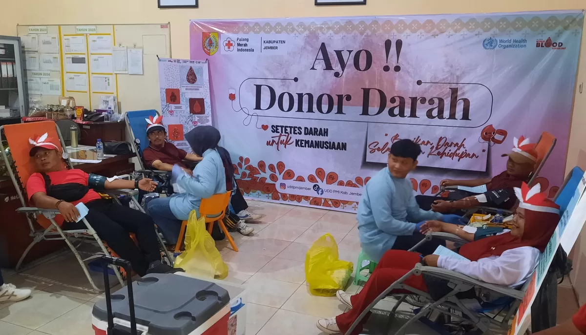 Aksi Donor Darah PP Kahyangan dan PMI Jember Himpun 50 Kantong Darah, Siap Siaga Bencana NTT