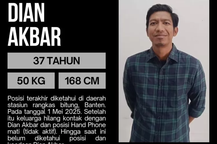 Sosok Dian Akbar yang dikabarkan hilang. (Instagram/@trysiaosmon)