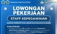 STKIP Persada Khatulistiwa Sintang Buka Lowongan Kerja Staff Kepegawaian, Cek Syarat dan Cara Daftarnya!