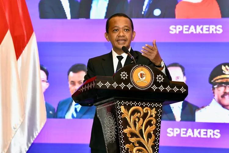 Menteri ESDM Bahlil Lahadalia di Acara Jakarta Geopolitical Forum IX/2025 (JGF 2025) yang diselenggarakan oleh Lembaga Ketahanan Nasional (Lemhannas), Selasa (24/6). (Foto: Dok. Kementerian ESDM)