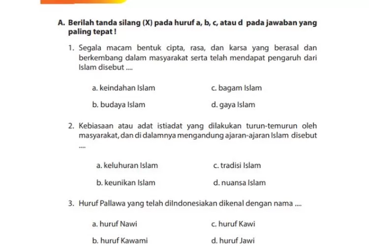 Kunci Jawaban PAI K13 Kelas 9 Bab 12 Halaman 256-257 Ayo Berlatih ...