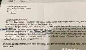 Viral Oknum Aparat Desa di Bogor Ajukan Proposal Permohonan THR ke Pengusaha dan Donatur Untuk 15 Orang Pegawai dan 25 Anggota Linmas