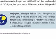 BARU! Kunci Jawaban IPS Kelas 9 SMP Kurikulum Merdeka Halaman 206 Pengayaan: Kota Bersejarah di Eropa Istanbul atau Konstatinopel