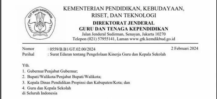 Surat Edaran Terbaru Dirjen GTK Kemdikbudristek Yang Menggembirakan ...