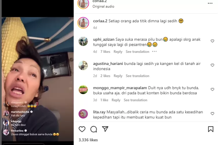 Viral Di Instagram Live Bunda Corla Disawer Oleh Banyak Artis Siapa