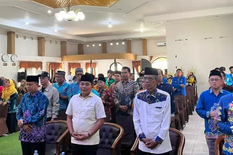 Wabup Rahmanto dalam Muswil) III Ikatan Keluarga Alumni Pergerakan Mahasiswa Islam Indonesia (IKA-PMII) Provinsi Kalimantan Tengah di Aula Asrama Haji, Kota Palangka Raya, Sabtu (27/9/2025). (kalteng Lima)